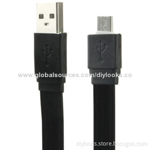 Noodle Style 6 Cell Micro USB Port Data Cable
